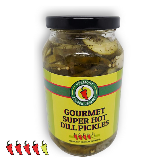 Gourmet Super Hot Dill Pickles