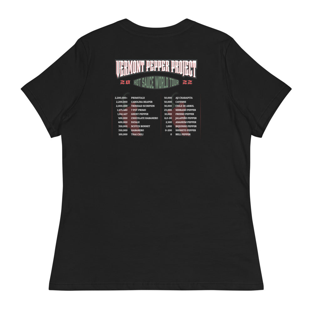 VPP Hot Sauce World Tour Women's Relaxed T-Shirt