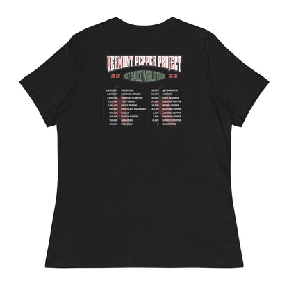 VPP Hot Sauce World Tour Women's Relaxed T-Shirt